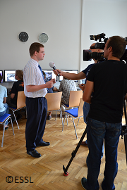 ESSL Director Pieter Groenemeijer interviewed by press